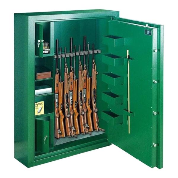 Rottner Waffenschrank EN0 SPORT N6 Premium Doppelbartschloss grün T04924